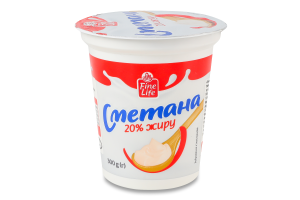 Сметана 20% Fine Life ст 300г