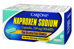 CareOne Naproxen Sodium Pain Reliever/Fever Reducer Liquidgels Capsules - 40 CT