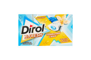 Резинка жевательная без сахара с подсластителями Свежесть мяты и ванили X-Fresh Dirol к/у 19.5г