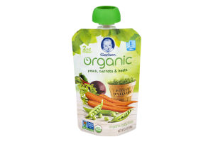 Gerber Organic Baby Food Peas, Carrots & Beets