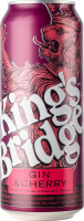 Напій слабоалкогольний 500мл 7% сильногазований Gin&Cherry King's Bridge з/б