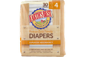 Earth's Best TenderCare Diapers Size 4 - 30 CT