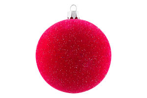 Украшение елочное 80мм №2364 Шар Бархат Оском Плюс 1шт