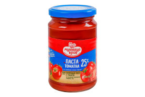 Паста томатная 25% натуральная пастеризованная Маленький кухар в/с с/б 300г