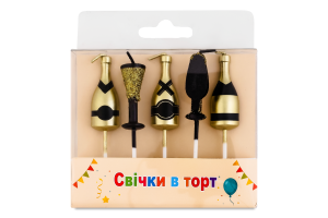 Свечи в торт Фигурки Праздничные Festa (Guangzhou) Co. Ltd 5шт