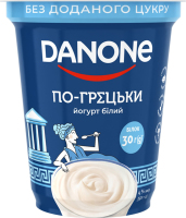Йогурт 4% без доданого цукру Білий По-грецьки Danone ст 350г
