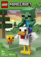 Конструктор для дітей від 9років №21582 Chicken Jockey Minecraft Lego 344ел