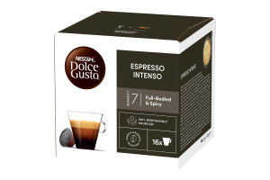 Кава смажена мелена Espresso intenso Dolce gusto Nescafe к/у 16х7г