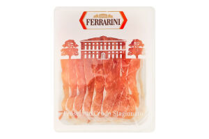 Ветчина нарезка Прошутто Крудо Ferrarini лоток 90г