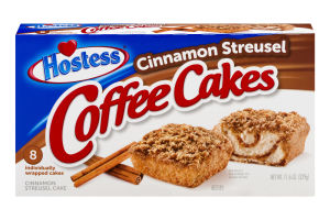 Hostess Coffee Cakes Cinnamon Streusel - 8 CT