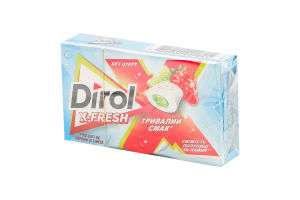 Резинка жевательная без сахара с подсластителями Свежесть клубники и лайма X-Fresh Dirol к/у 19.5г