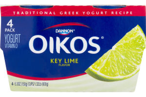 Dannon Oikos Yogurt Key Lime - 4 PK