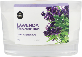 Свічка Aroma Home Лаванда з розмарином ароматична