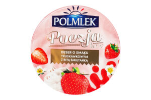 Десерт Polmlek молочний полуниця та збиті вершки