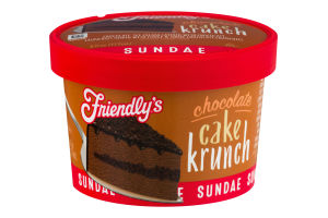 Friendly's Chocolate Cake Krunch Sundae