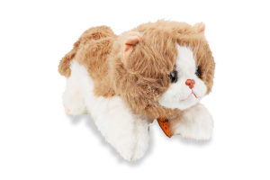 Іграшка Котик Томі біло-бежева поліестер 30см Yiwu