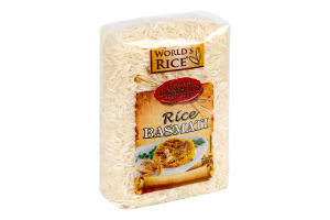 Рис шлифованный длиннозерный Basmati World's Rice м/у 500г