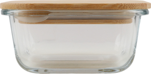 Контейнер для зберігання бамбукова кришка скло 340мл №KYYW577 Greenwich Product Co. Limited 1шт