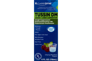 CareOne Tussin DM Cough + Chest Congestion Cherry/Menthol