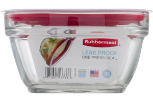 Rubbermaid Glass Container With Lid 4 Cups