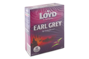 Чай черный байховый мелкий с ароматом бергамота Earl Grey Loyd к/у 80х1.5г
