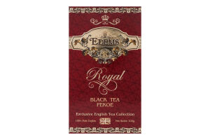 Чай чорний листовий Pekoe Royal Edems к/у 100г