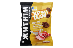 Сухарики с ржаной мукой Буженина и французская горчица ХрумTeam м/у 55г