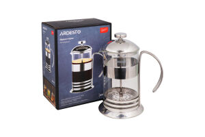 Френч-прес Gemini Asтi 800мл нержавіюча сталь/боросилікатне скло Ardesтo