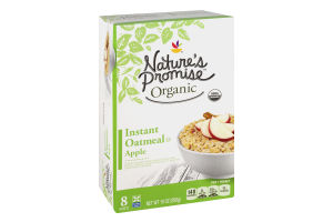 Nature's Promise Organic Instant Oatmeal Apple - 8 CT