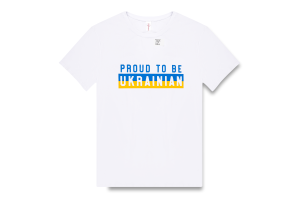 Футболка жін Roksana 1359 Proud to be Ukr білий XL