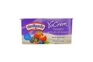Йогурт 2.9-3.3% пастеризованный Дикие ягоды YoCrem Sterilgarda Alimentari к/у 2х100г