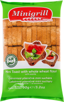 Тосты пшеничные из цельного зерна Minigrill Diatosta м/у 90г