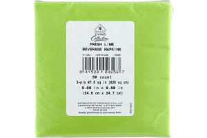 Smart Living Caollection Fresh Lime Beverage Napkins - 50 CT
