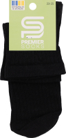 Шкарпетки підл Premier socks висок рубч чор р23-25