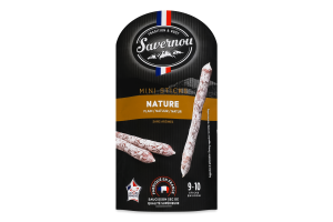 Ковбаски сухі вищої якості Nature Mini sticks Savernou д/п 0.1кг