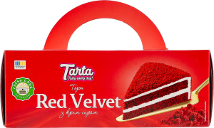 Торт бісквітний з крем-сиром Red velvet Tarta к/у 450г