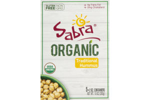 Sabra Organic Hummus Traditional - 5 CT