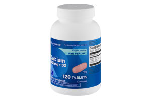 CareOne Calcium 600mg + D3 Tablets - 120 CT