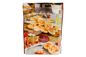 Брускетта с хамоном и томатами Valentina Snacks д/п 150г