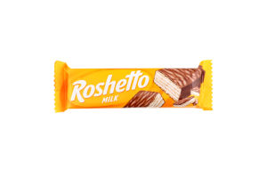 Вафлі глазуровані Milk Roshetto Roshen м/у 34г