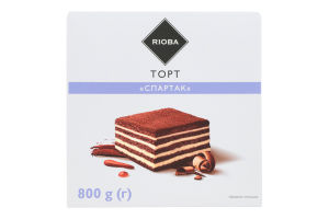 Торт Спартак RIOBA к/у 800г