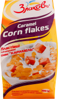 Пластівці кукурудзяні глазуровані цукровою глазур'ю Карамель Злаково м/у 300г