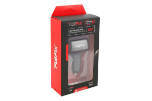Пристрій зарядний д/автомобіля 3А/2.4А 2 USB ФуллФікс