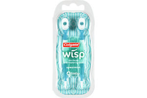Colgate Wisp Spearmint Mini-Brush with Freshening Bead - 4 CT
