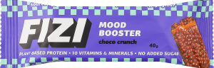 Батончик у шоколадній глазурі Choco crunch Mood Booster Fizi м/у 40г