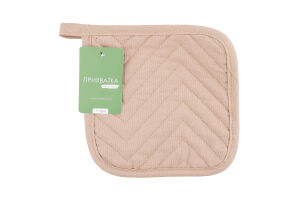 Прихватка Суцвіття бежево-шоколадна напівпанама 20*20см Homeline