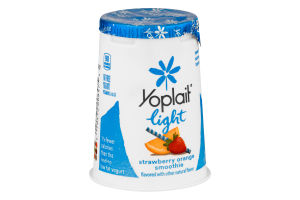 Yoplait Light Fat Free Yogurt Strawberry Orange Sunrise