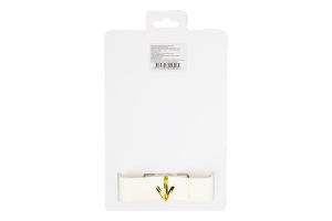Набор украшений для подарков белый 3смх2.5м №1437724 Бант + лента Greenwich Products Co. Limited 1шт