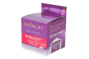 Крем для обличчя 50+ Retinol effect Age&Beauty Біокон 50мл