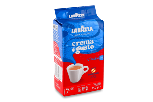 Кава натуральна смажена мелена Crema e Gusto Classico Lavazza в/у 250г